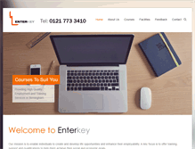 Tablet Screenshot of enterkeytraining.com
